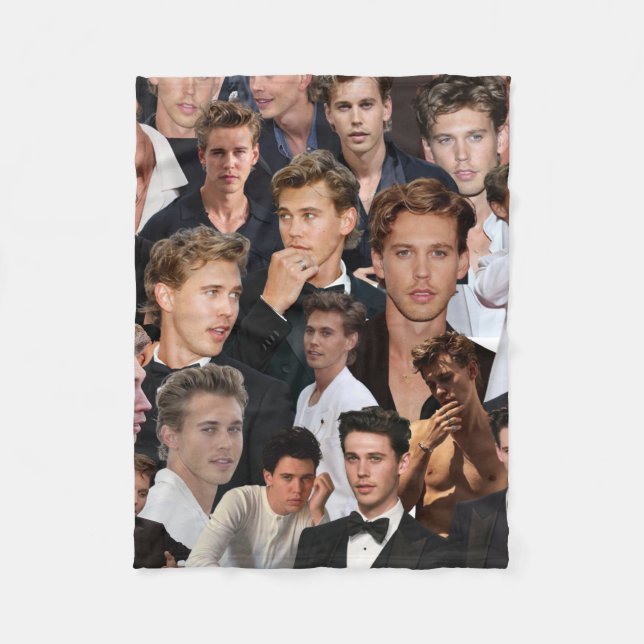 Manta Polar collage de fotos de austin butler (Anverso)