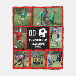 Manta Polar Collage de fotos de búfalo de fútbol