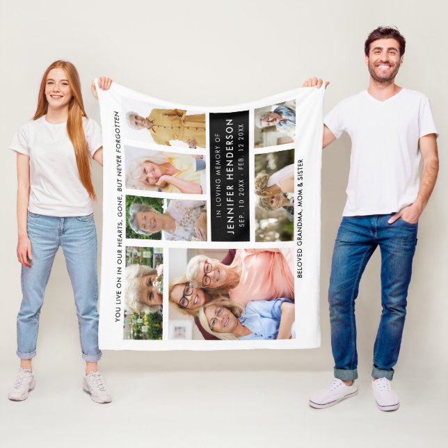 Manta Polar Collage de fotos de memoria moderno (In situ)