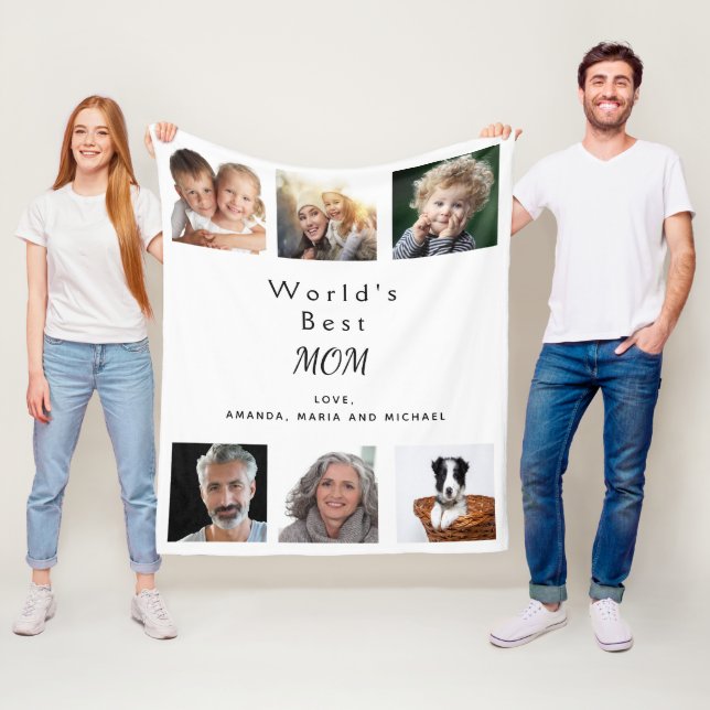 Manta Polar Collage de fotos en blanco (In situ)