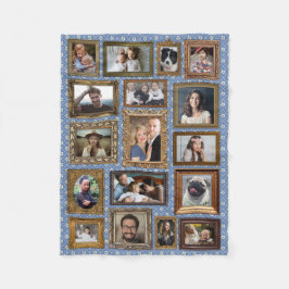 Manta Polar Collage de fotos Familiar 17 Fancy Frames Easy