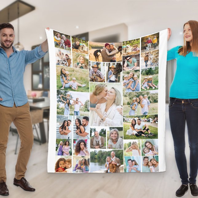 Manta Polar Collage de fotos familiar 31 Imagen blanca (Subido por el creador)