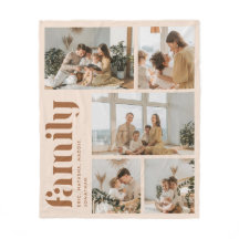 Collage de Fotos Familiares Modernas Beige 5 con N