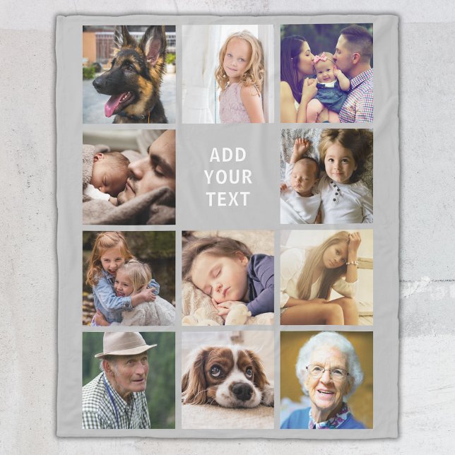 Manta Polar Collage de fotos Gris 11 (Subido por el creador)