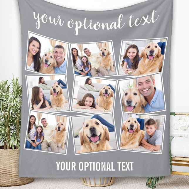 Manta Polar Collage de fotos Gris 9 moderno (Subido por el creador)