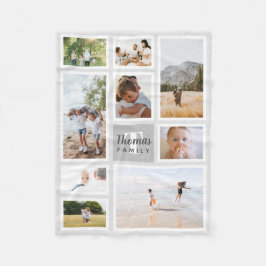 Manta Polar Collage de fotos moderno de la familia monocromáti