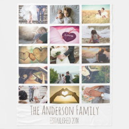 Manta Polar Collage de fotos personalizado