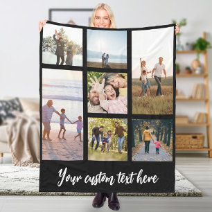 Manta Polar Collage de fotos personalizado 7