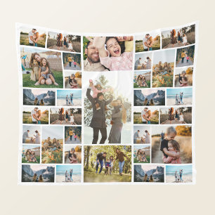 Manta Polar Collage de fotos personalizado de 35