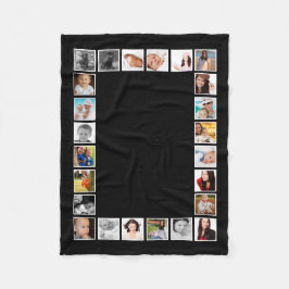 Manta Polar Collage de fotos Personalizado de fotografía 24 pe