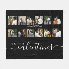 Manta Polar Collage de fotos Personalizado moderno Día de San 