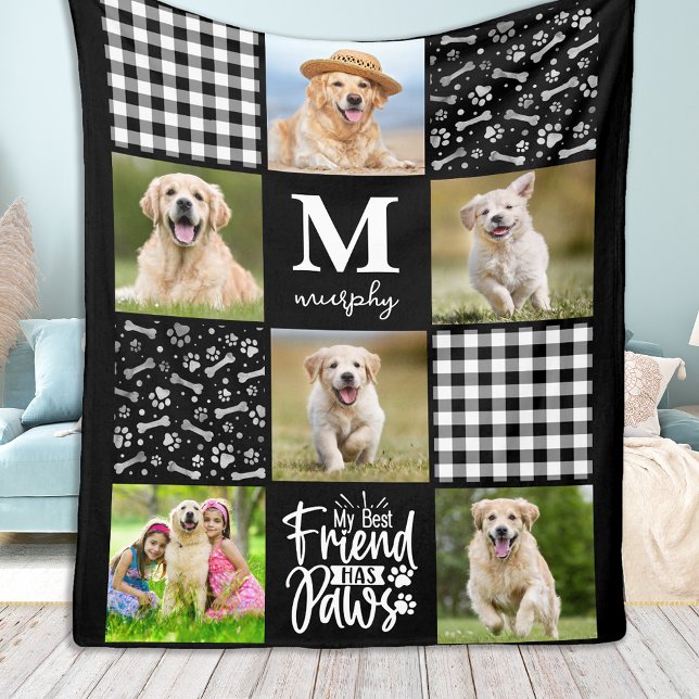 Manta Polar Collage de fotos Personalizado Único Perro Perro D (Subido por el creador)