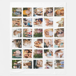 Manta Polar Collage de fotos simple 30 imagen personalizada