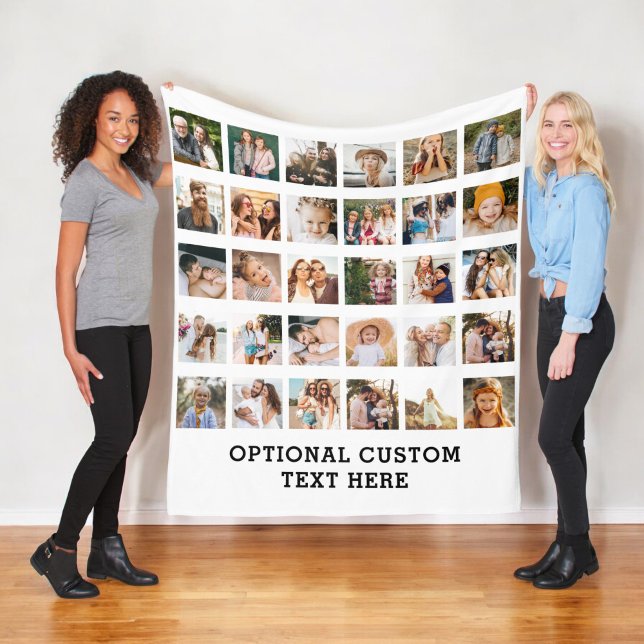 Manta Polar Collage de fotos simple 30 imagen personalizada (Subido por el creador)