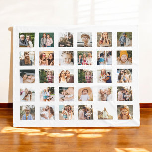 Manta Polar Collage de fotos simple 30 imagen personalizada