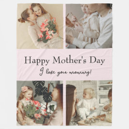 Manta Polar Collage de fotos y mensaje: regalo personalizado |