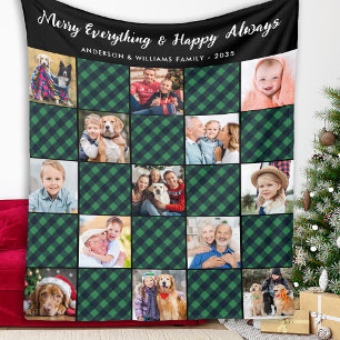 Manta Polar Collage de imágenes personalizadas de Quilt de rel