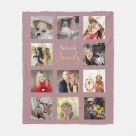 Manta Polar Collage de Mauve Photo Blanket en Instagram