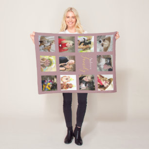 Manta Polar Collage de Mauve Photo Blanket en Instagram