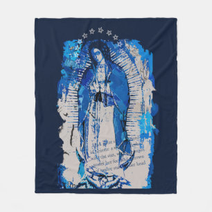 Manta Polar Collage de Nuestra Señora de Guadalupe