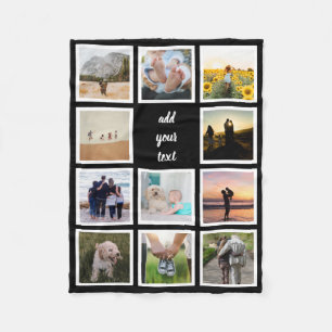Manta Polar Collage de Personalizados de fotografía 11 de fami