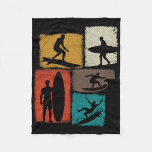 Manta Polar Collage de surf surfista hombres mujeres niños ent