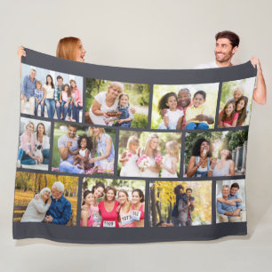 Manta Polar Collage en red de masonería Personalizado - Foto 