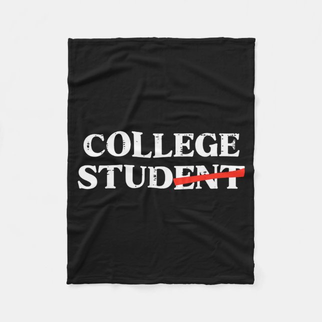 Manta Polar College Stud Student Funny Humor University Party  (Anverso)