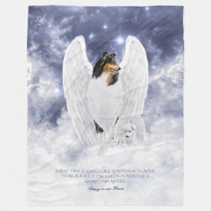 Manta Polar Collie Angel y Cherubim tricolor, Starry Heaven -