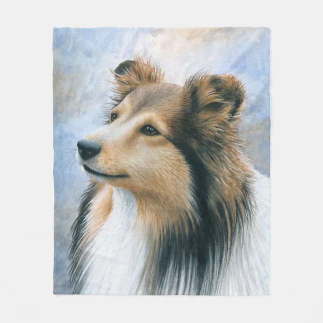 Manta Polar Collie de Sheltie del perro 122 (Anverso)