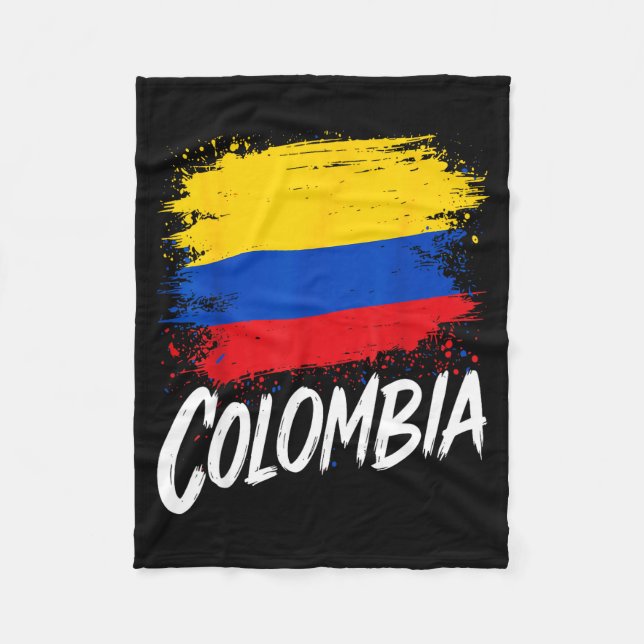Manta Polar Colombia Lover Colombian Flag  (Anverso)