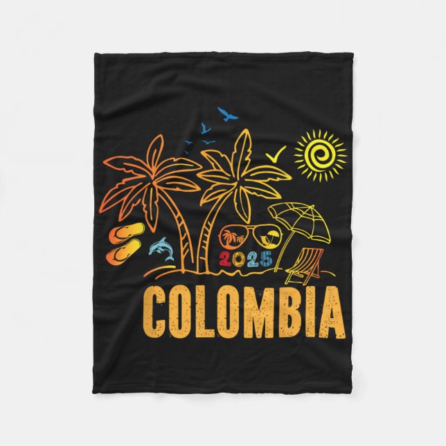 Manta Polar Colombia Souvenirs Vacation 2025 Family Trip Frien (Anverso)