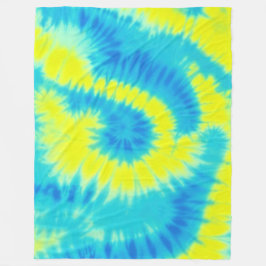 Manta Polar Color azul y amarillo de los dedos