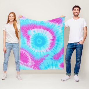 Manta Polar Color azul y rosa