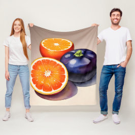 Manta Polar Color de agua brillante naranja