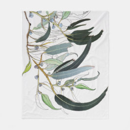 Manta Polar color de agua de hojas de goma verde pálido