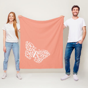 Manta Polar Color del Personalizado de mariposa artística