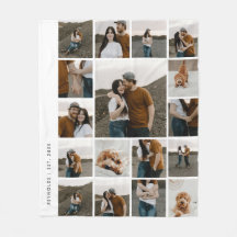 Color editable de 17 Collages de fotos moderno