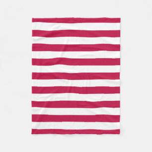 Manta Polar Color editable y franjas blancas