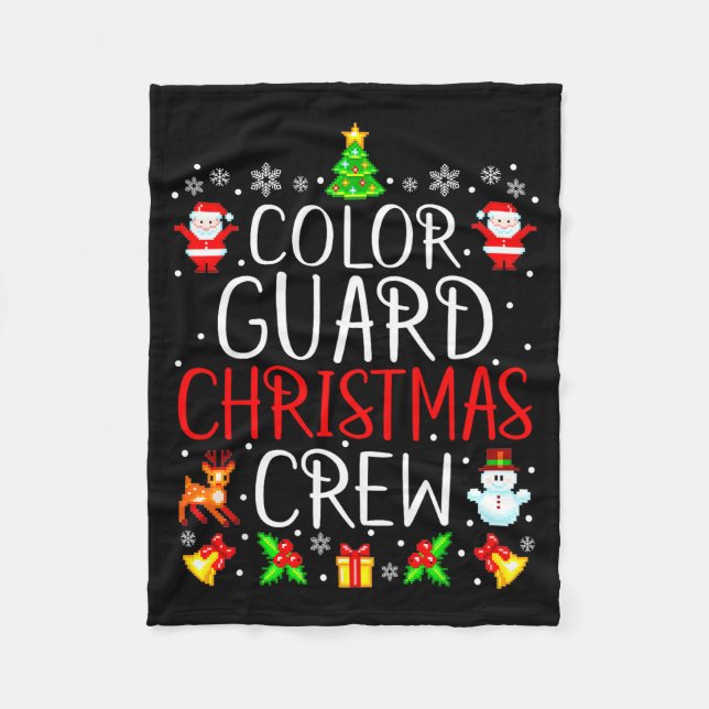 Manta Polar Color Guard Christmas Crew Matching Xmas  (Anverso)
