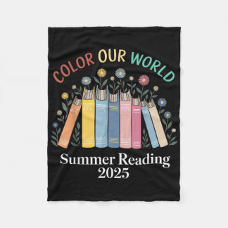 Manta Polar Color Nuestro Mundo Verano Leer Lover Libro 2025