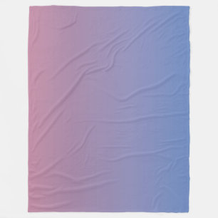 Manta Polar Color rosa pálido y gris azul