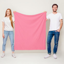 Manta Polar Color sólido rosa burbuja moderno
