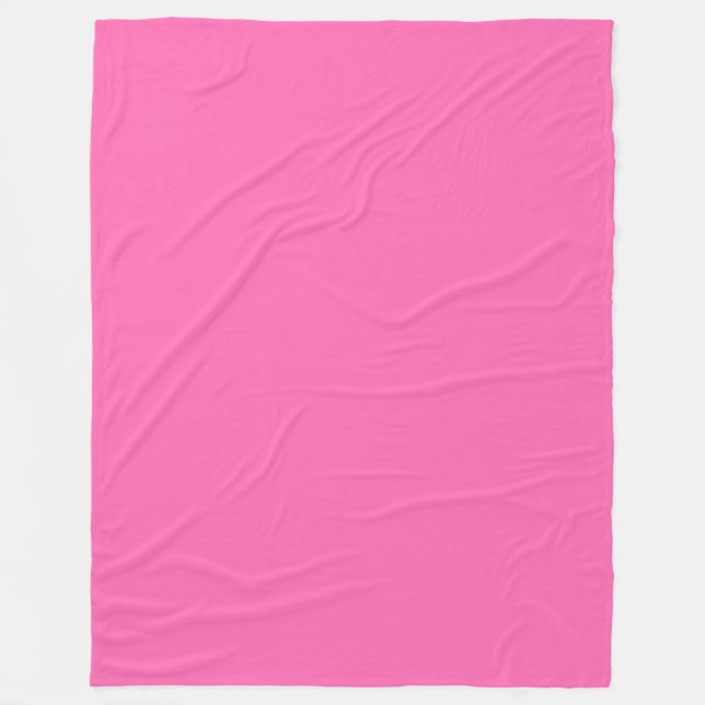 Manta Polar Color sólido: rosa caliente #2 (Anverso)