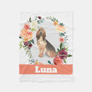 Manta Polar Coloración de agua personalizada de perro anidado