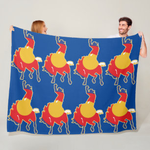 Manta Polar Colorado Bucking Bronco Cowboy