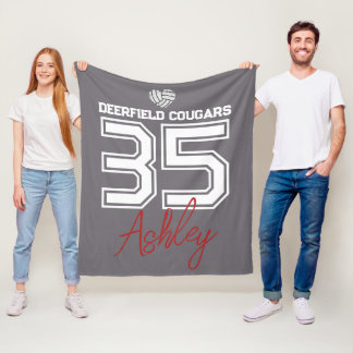 Manta Polar Colores de la Escuela del Jugador de Voleibol Pers