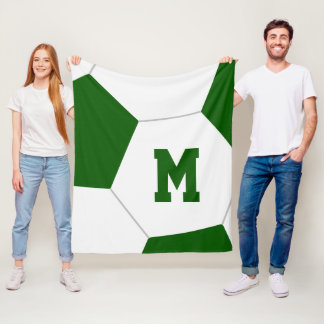 Manta Polar colores de los clubes de fútbol verde o CUALQUIER 