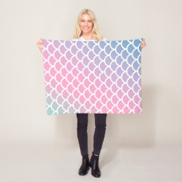 Manta Polar Colores del arcoiris de la sirena