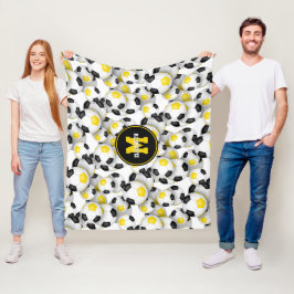 Manta Polar colores del equipo de fútbol de oro negro chicas d